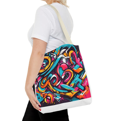 Tote Bag with Graffiti design - JennyCool