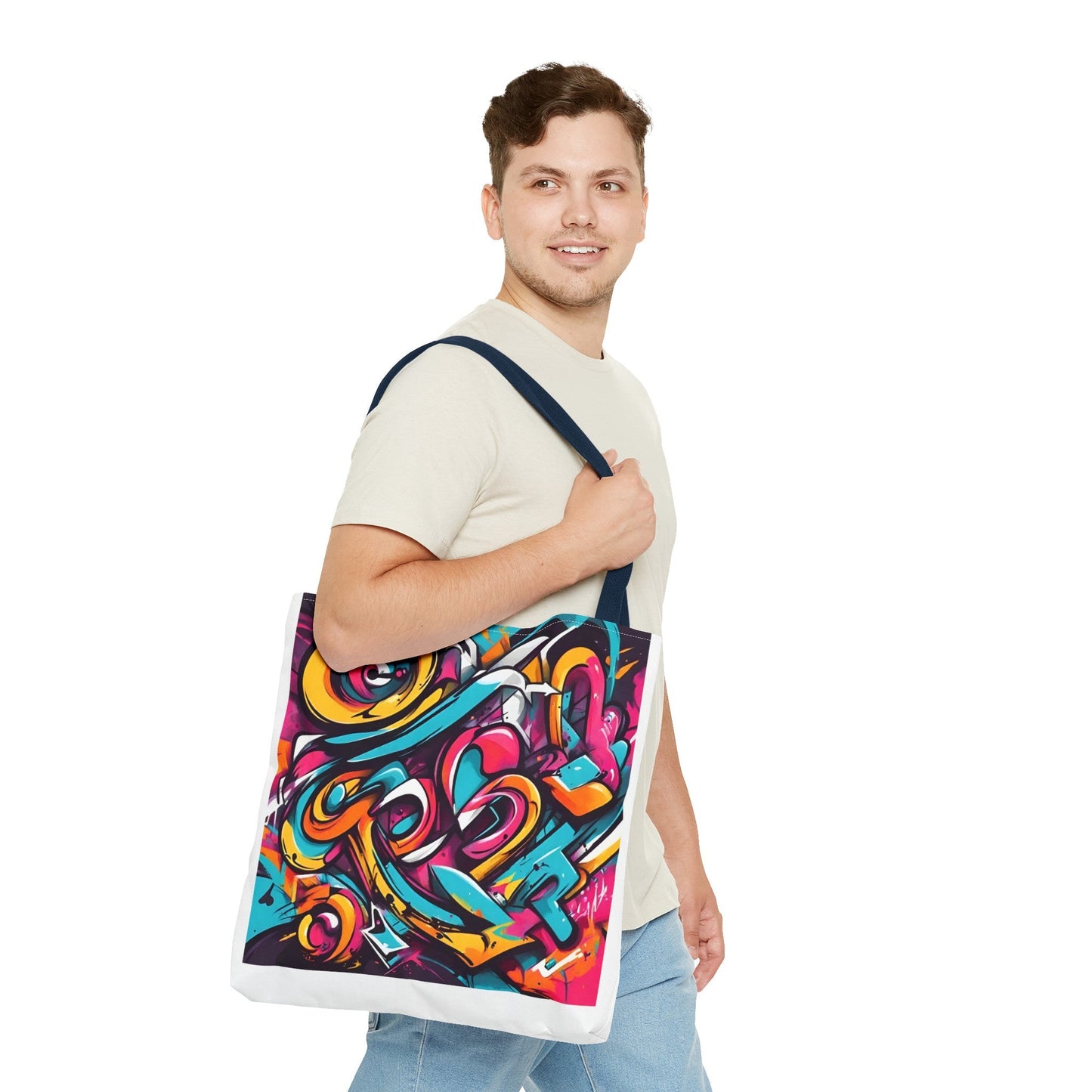 Tote Bag with Graffiti design - JennyCool