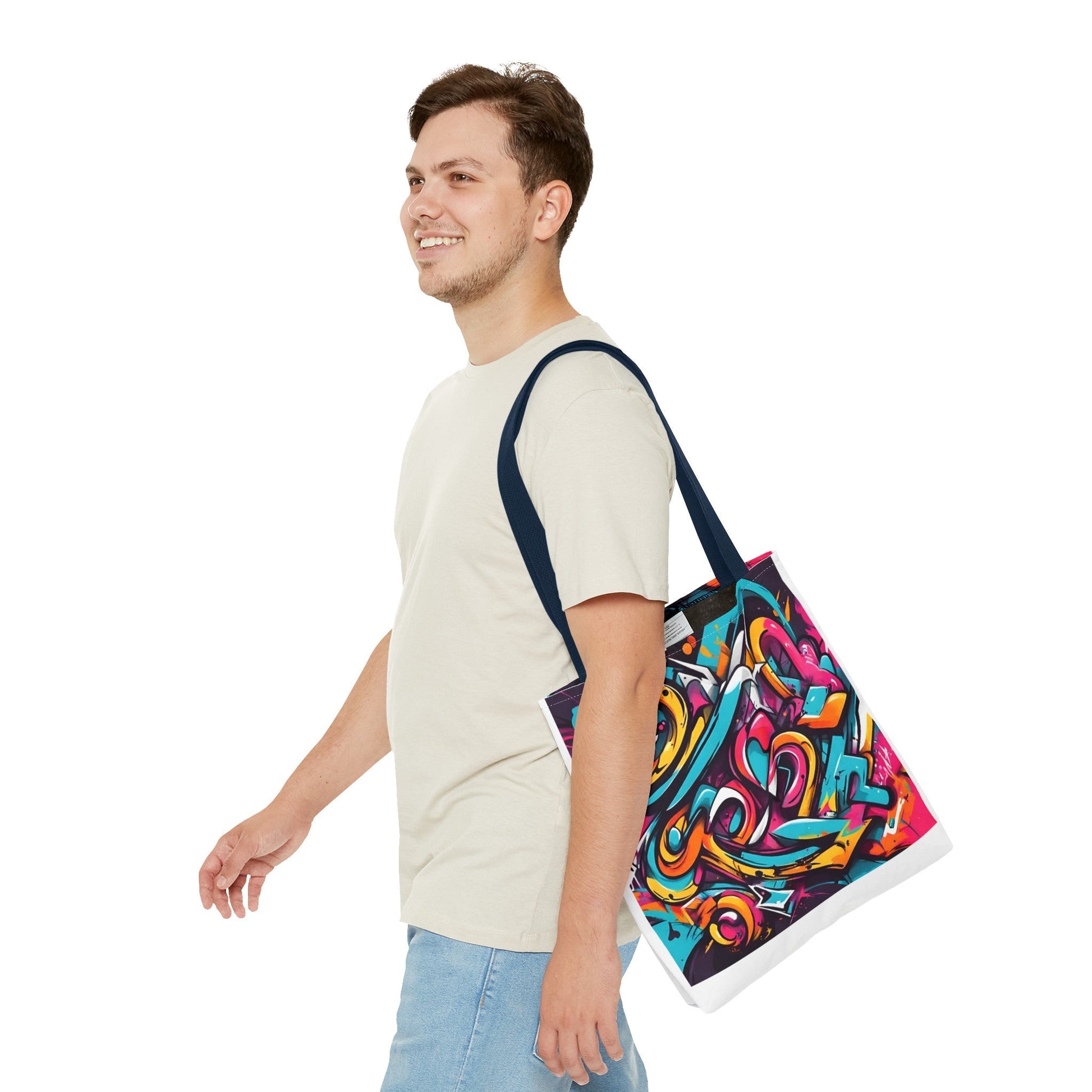 Tote Bag with Graffiti design - JennyCool