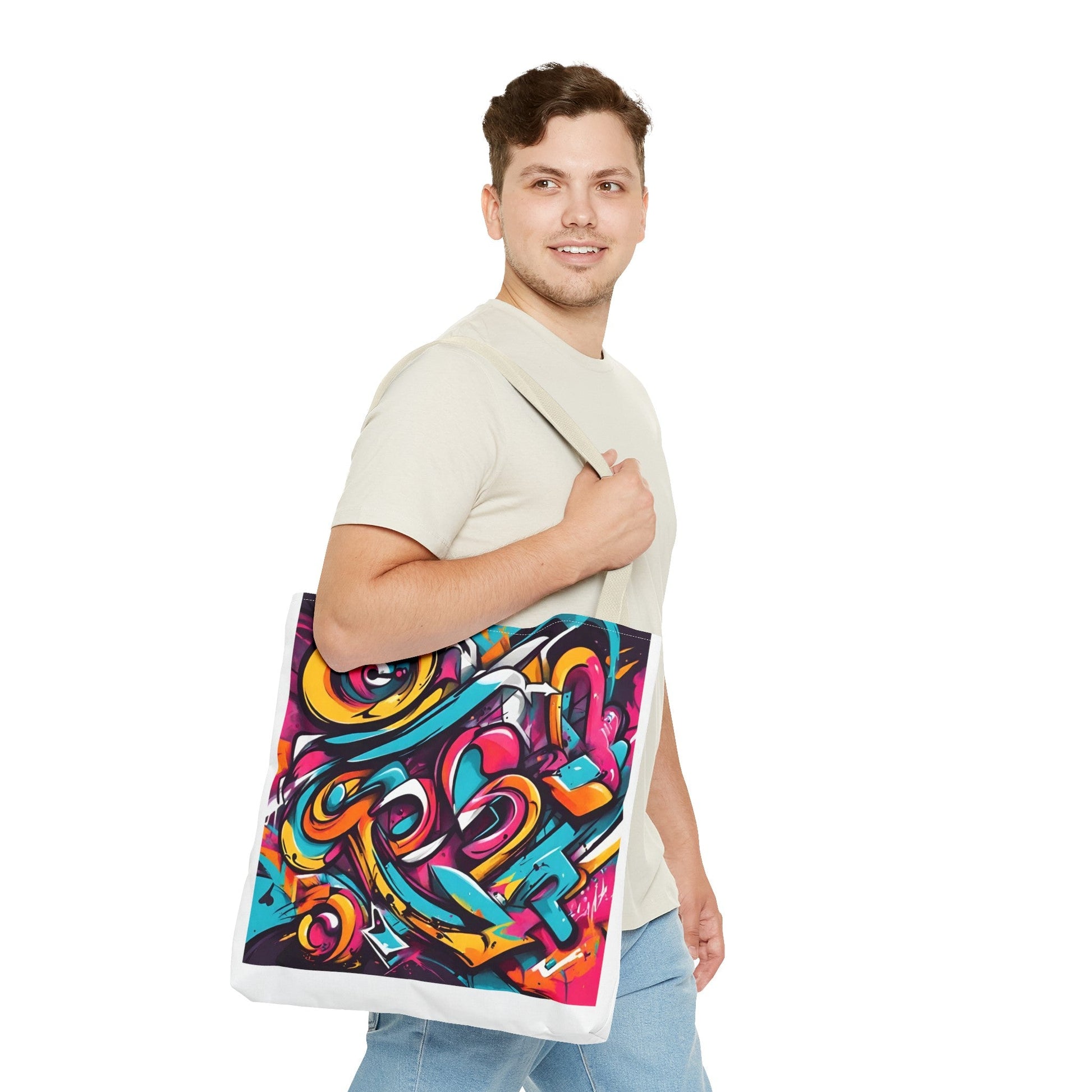 Tote Bag with Graffiti design - JennyCool