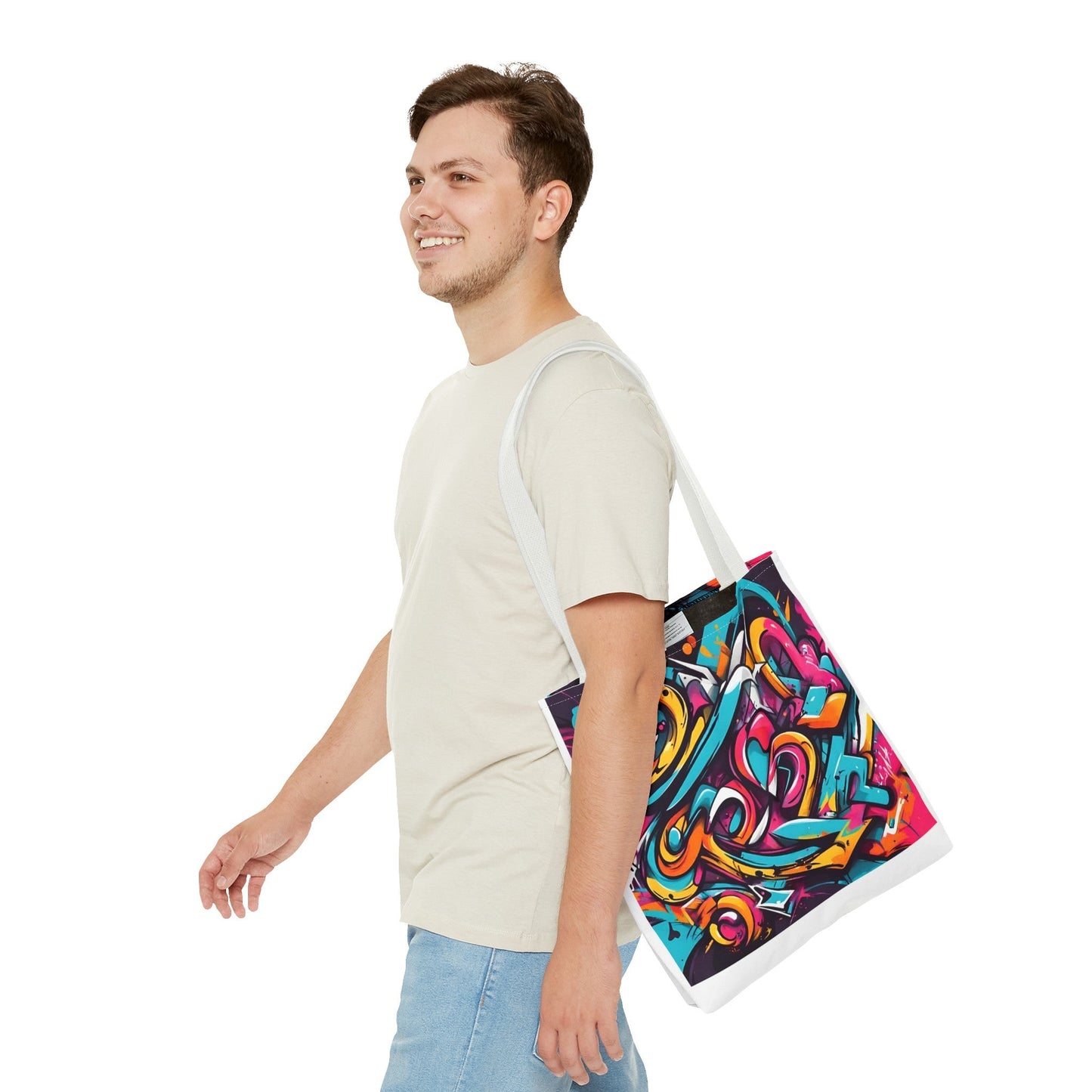 Tote Bag with Graffiti design - JennyCool