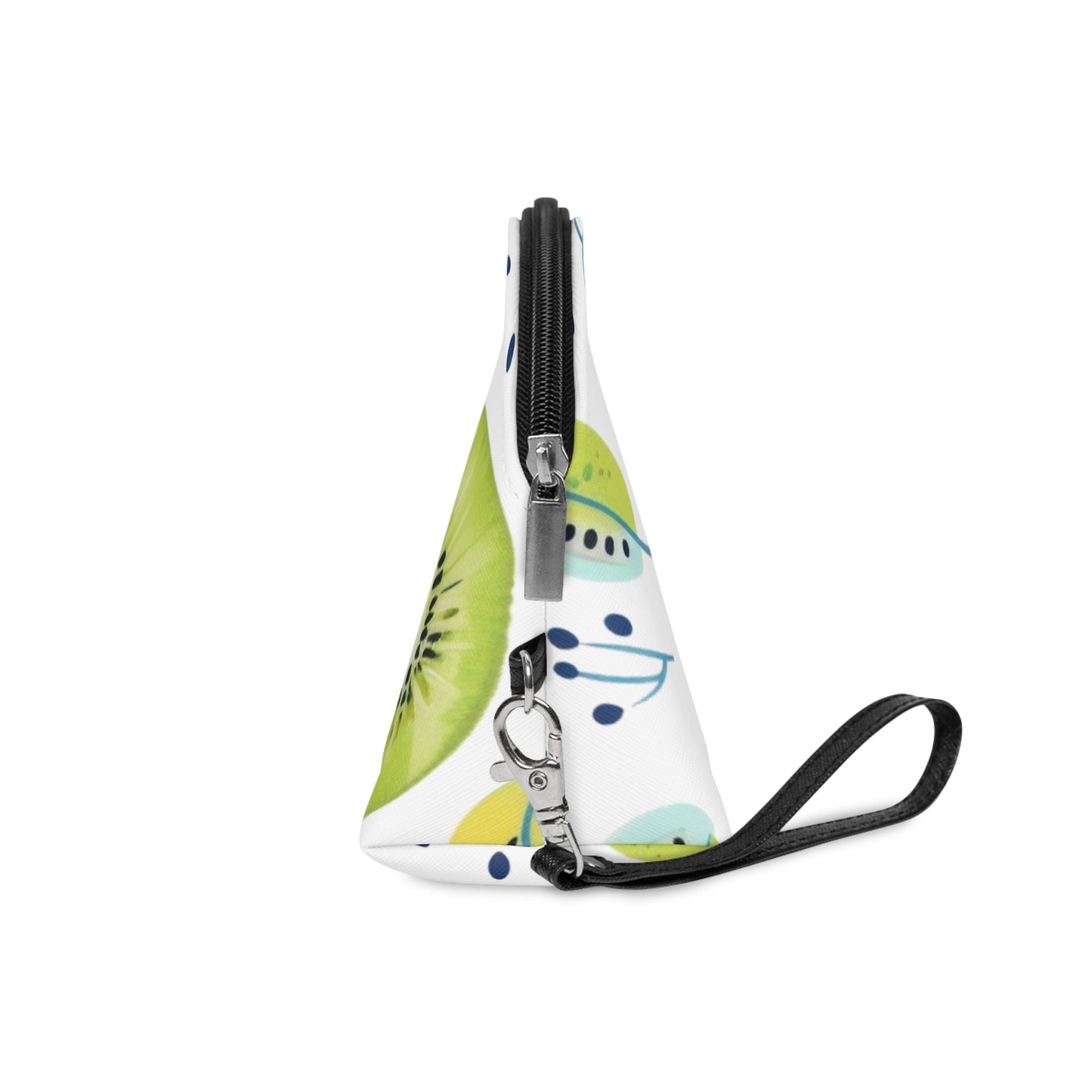Tropical Fruit Makeup Bag – Kiwi Lemon Pear Cosmetic Pouch with Wrist Strap | Travel Beauty Organizer | Mother’s Day Gift - JennyCool