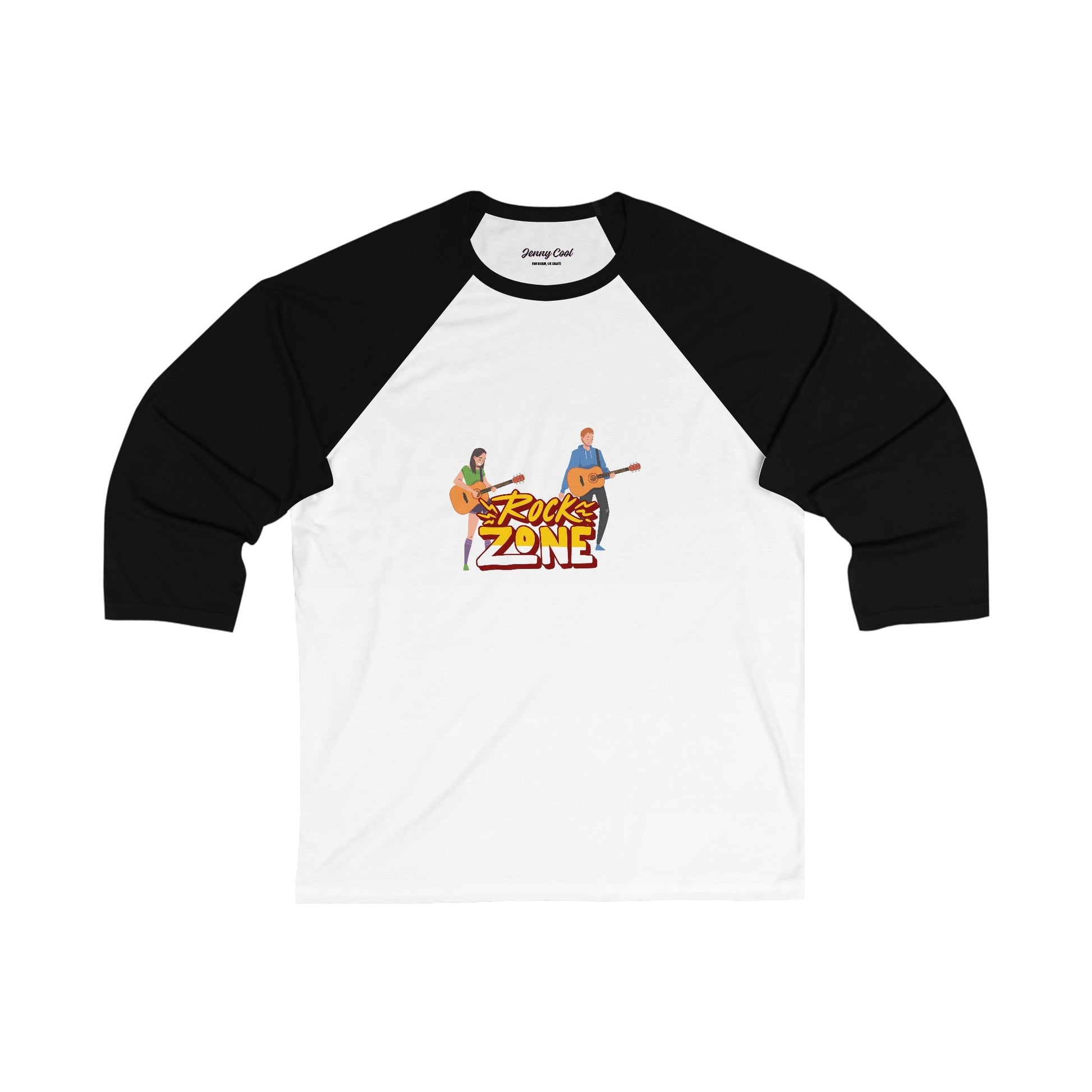 Unisex 3\4 Sleeve Baseball Tee - JennyCool