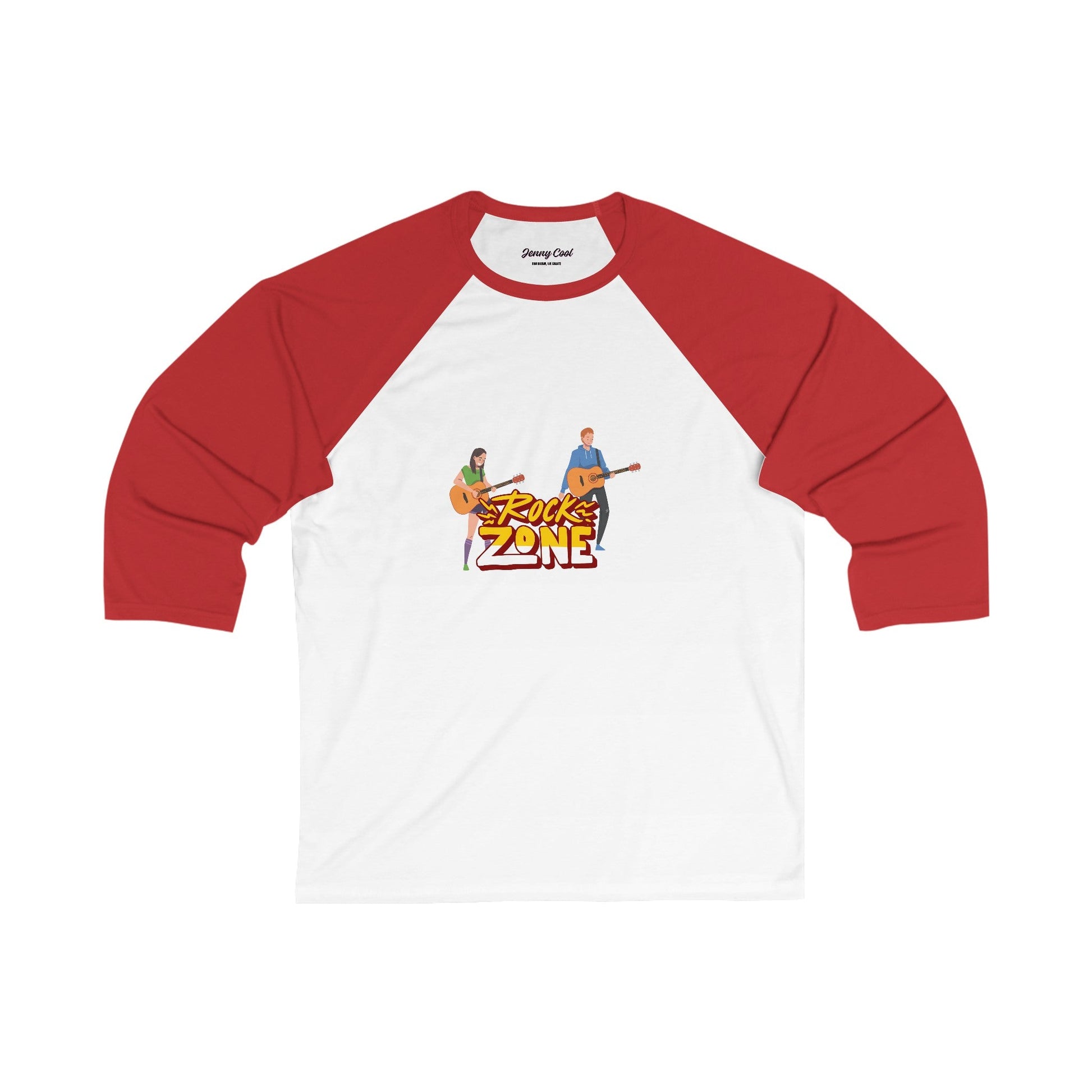 Unisex 3\4 Sleeve Baseball Tee - JennyCool