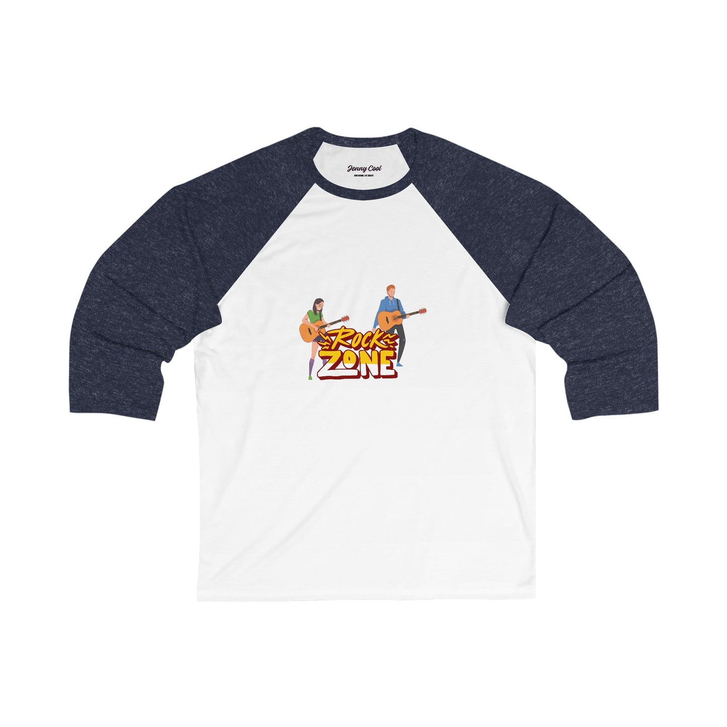 Unisex 3\4 Sleeve Baseball Tee - JennyCool