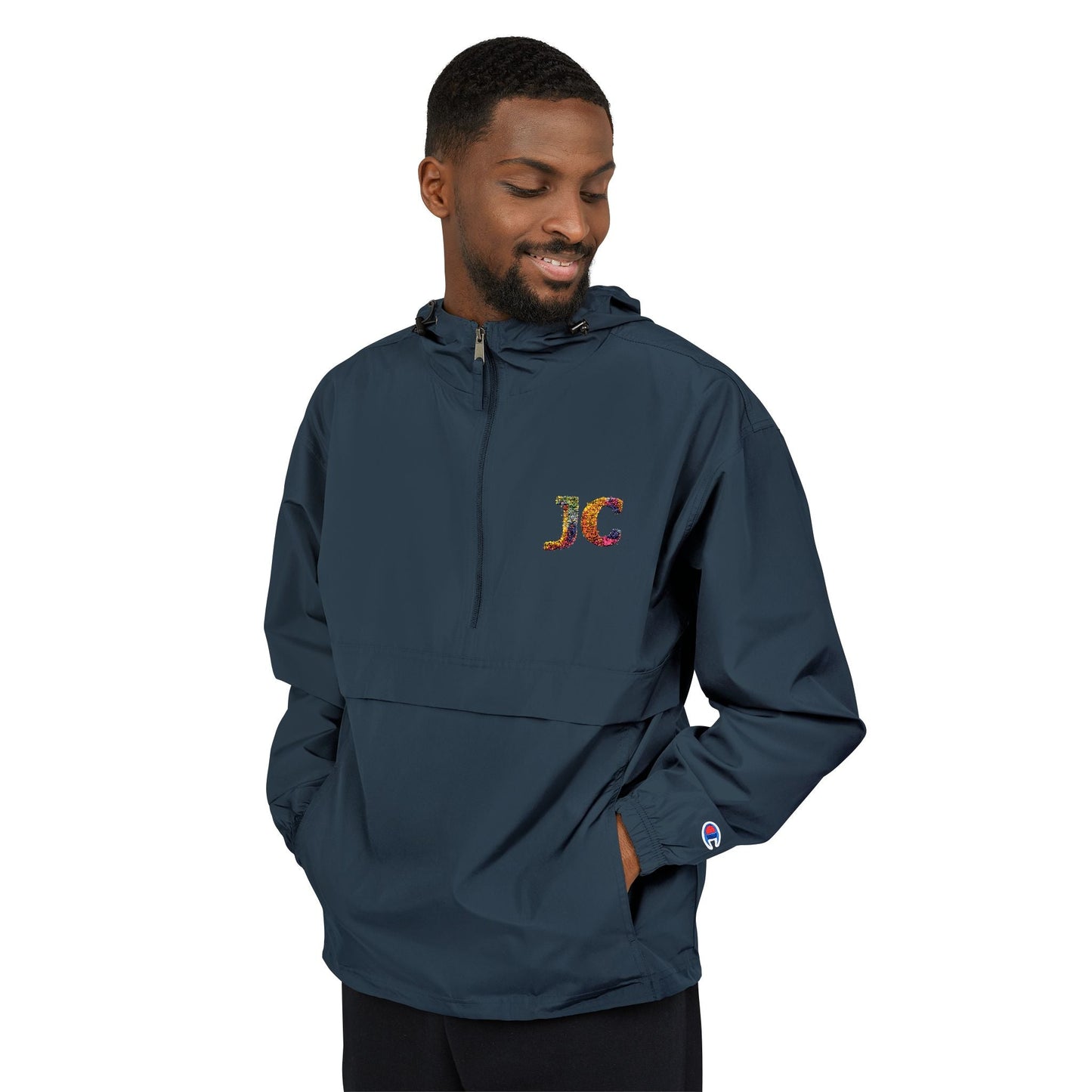Unisex Packable Anorak Jacket - Lightweight Water - Resistant Windbreaker with JC Logo - JennyCool