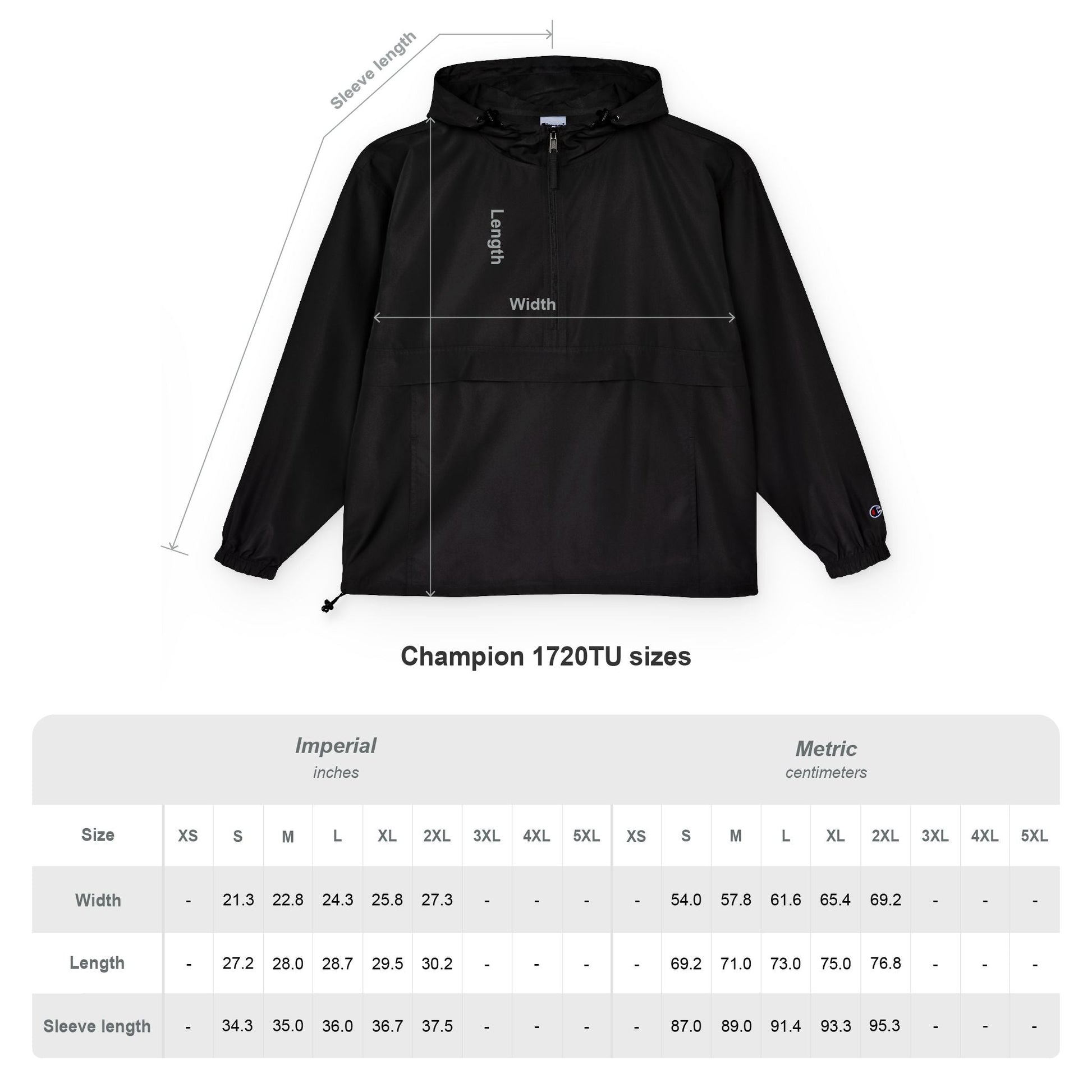 Unisex Packable Anorak Jacket - Lightweight Water - Resistant Windbreaker with JC Logo - JennyCool