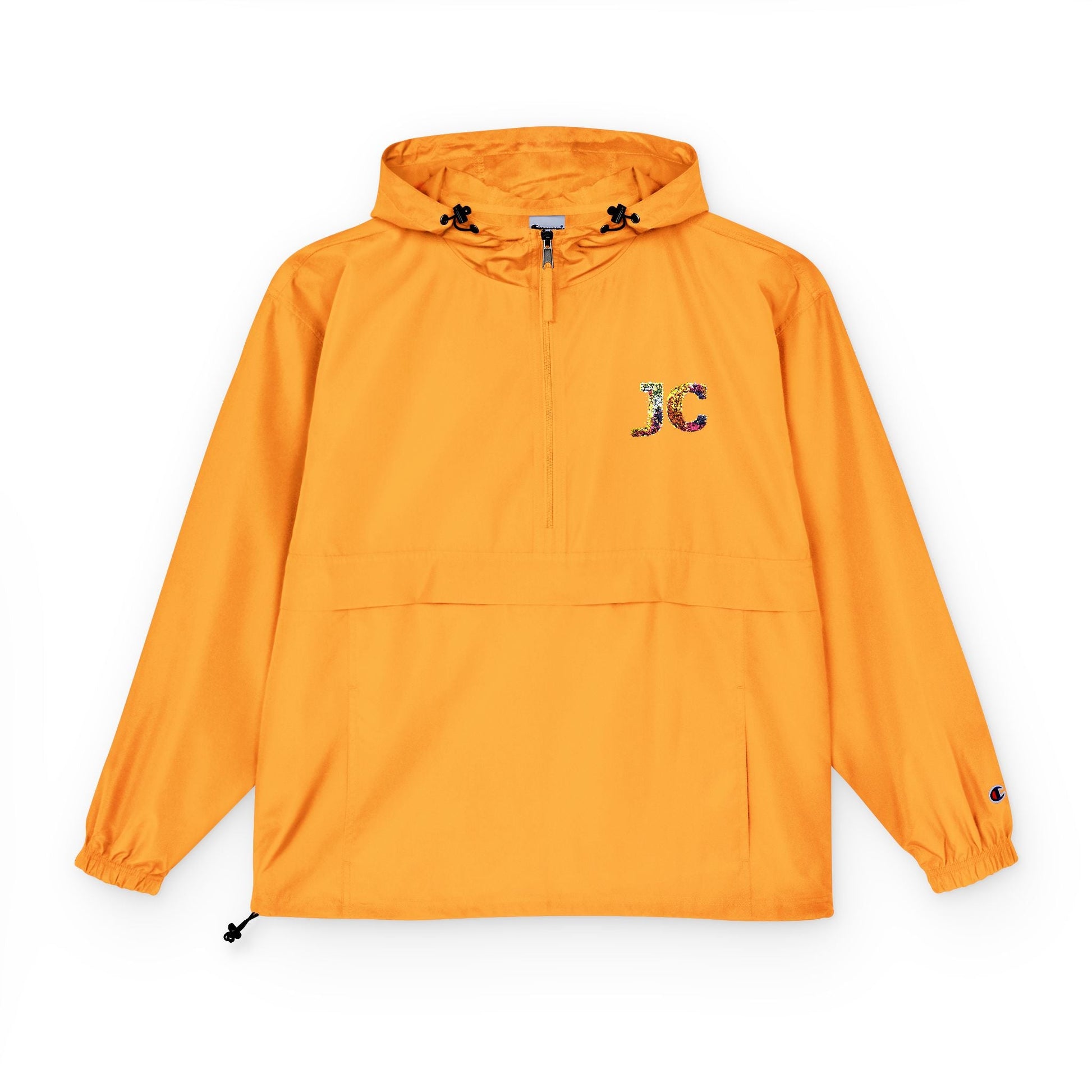 Unisex Packable Anorak Jacket - Lightweight Water - Resistant Windbreaker with JC Logo - JennyCool