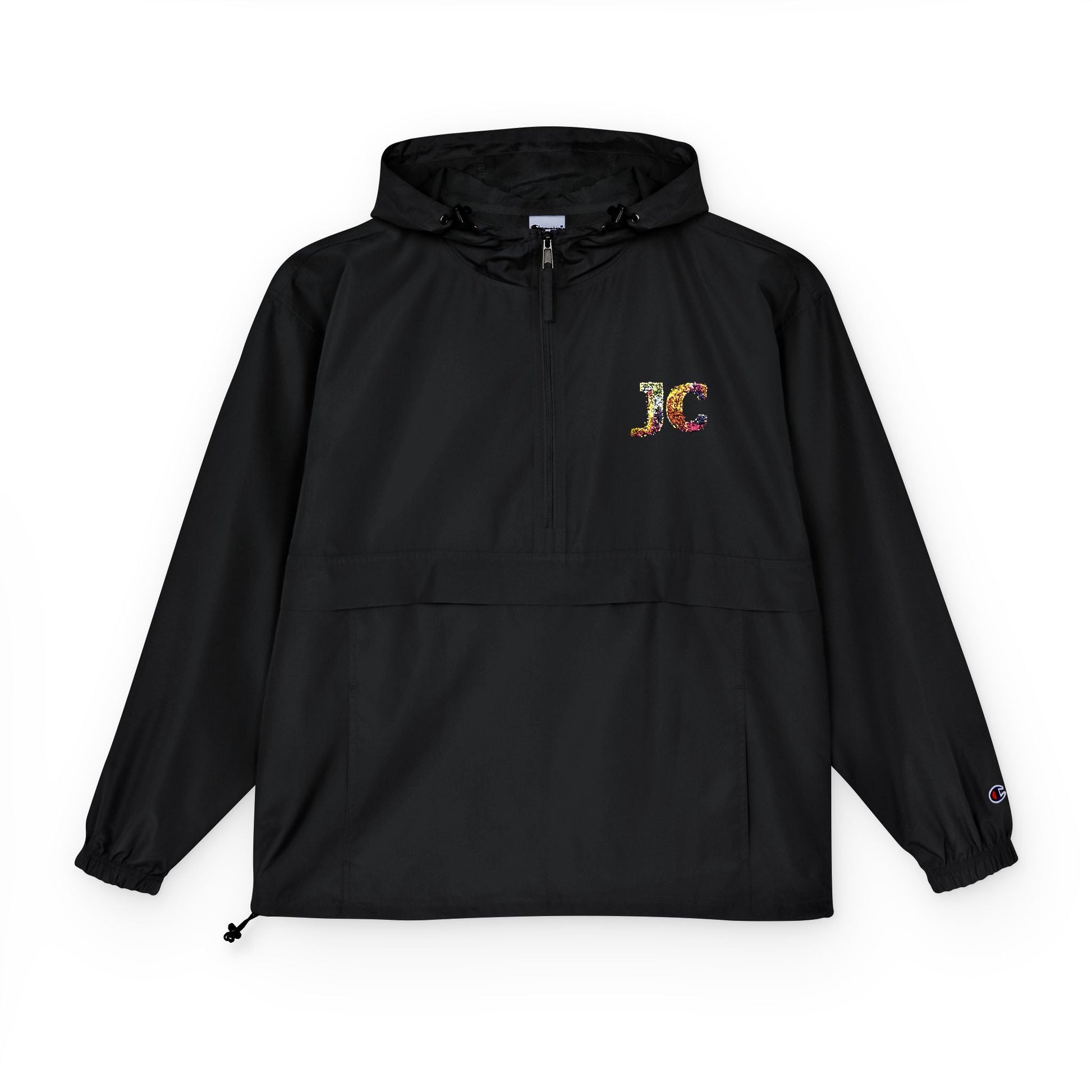 Unisex Packable Anorak Jacket - Lightweight Water - Resistant Windbreaker with JC Logo - JennyCool