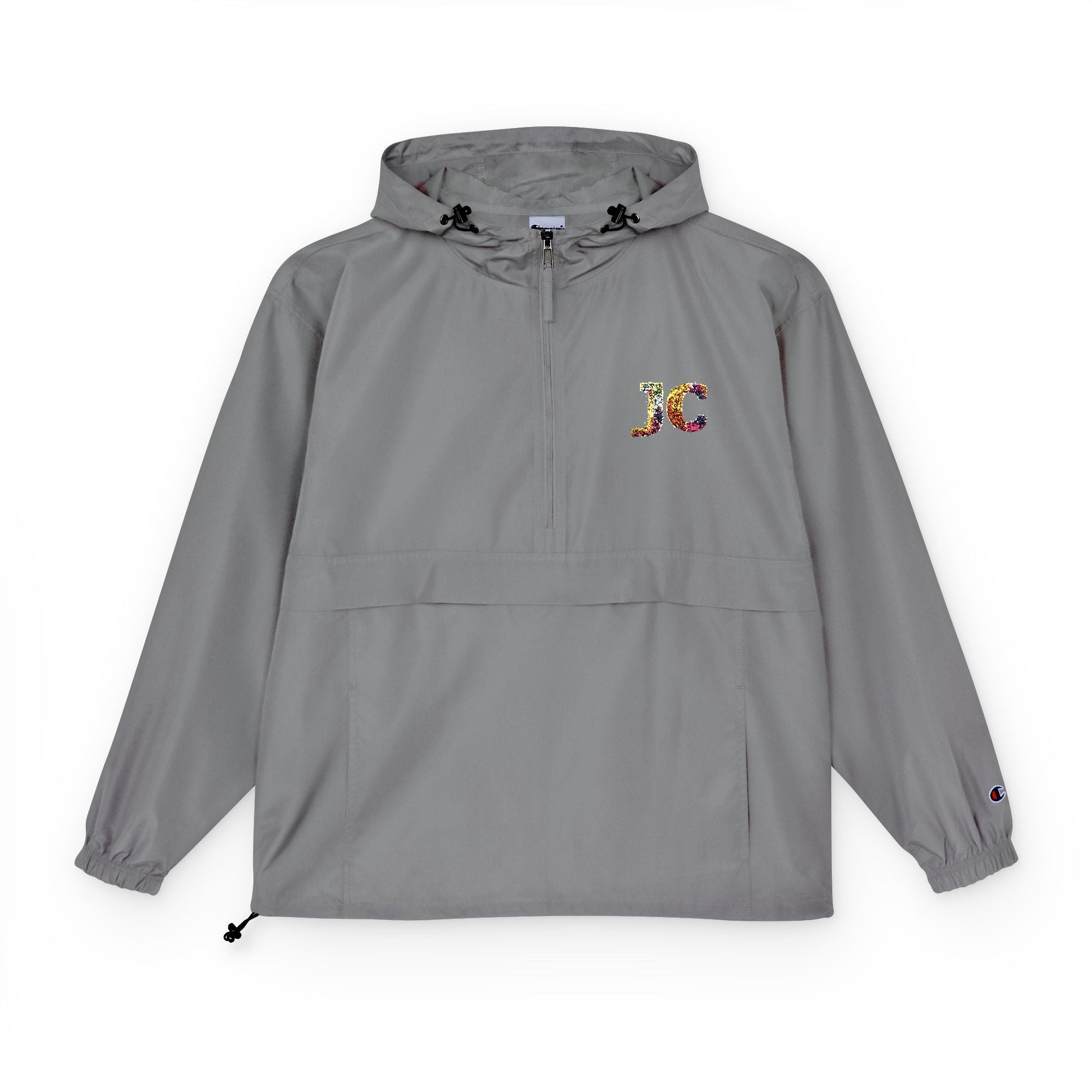 Unisex Packable Anorak Jacket - Lightweight Water - Resistant Windbreaker with JC Logo - JennyCool