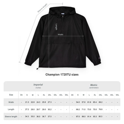 Unisex Packable Anorak Jacket - Lightweight Water - Resistant Windbreaker with JC Logo - JennyCool