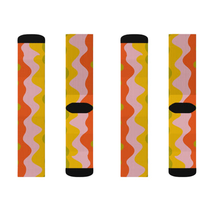 Wavy Socks - Sublimation - JennyCool
