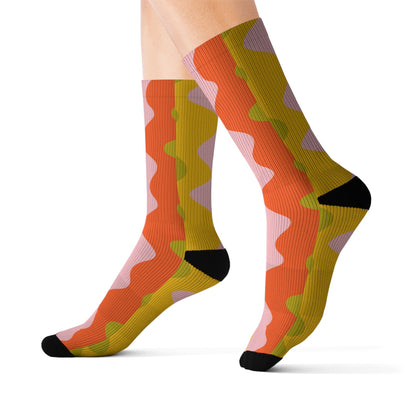 Wavy Socks - Sublimation - JennyCool