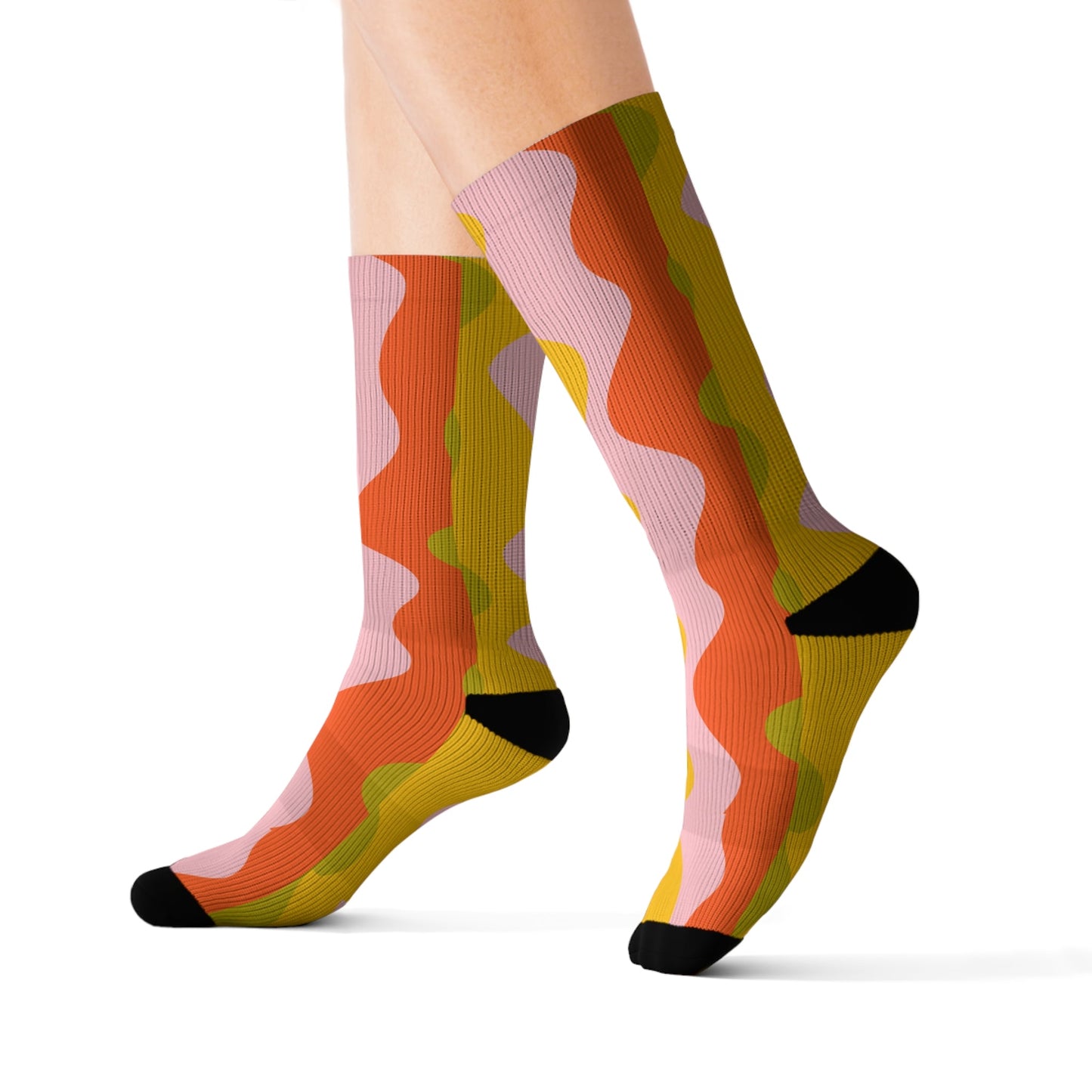 Wavy Socks - Sublimation - JennyCool
