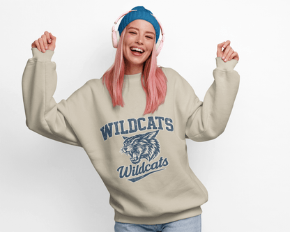 Wildcats College Sweatshirt – Retro Varsity Graphic Crewneck - JennyCool