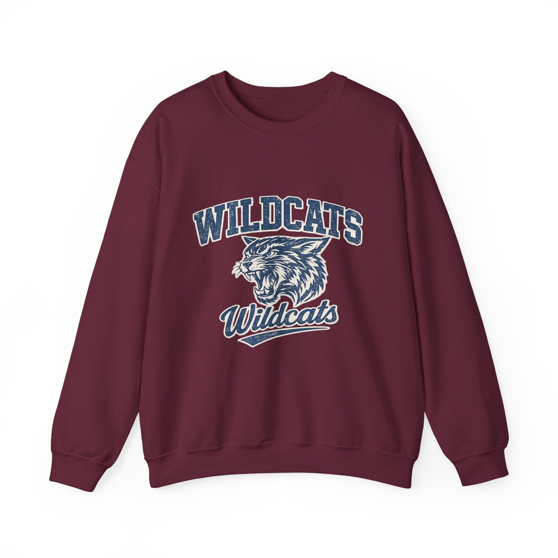 Wildcats College Sweatshirt – Retro Varsity Graphic Crewneck - JennyCool
