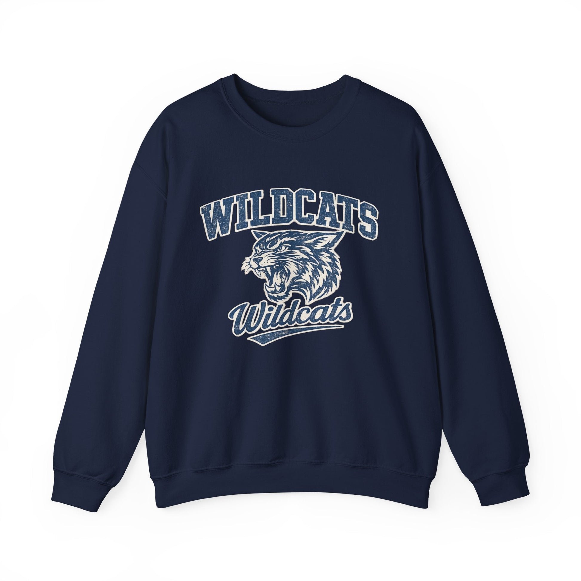 Wildcats College Sweatshirt – Retro Varsity Graphic Crewneck - JennyCool