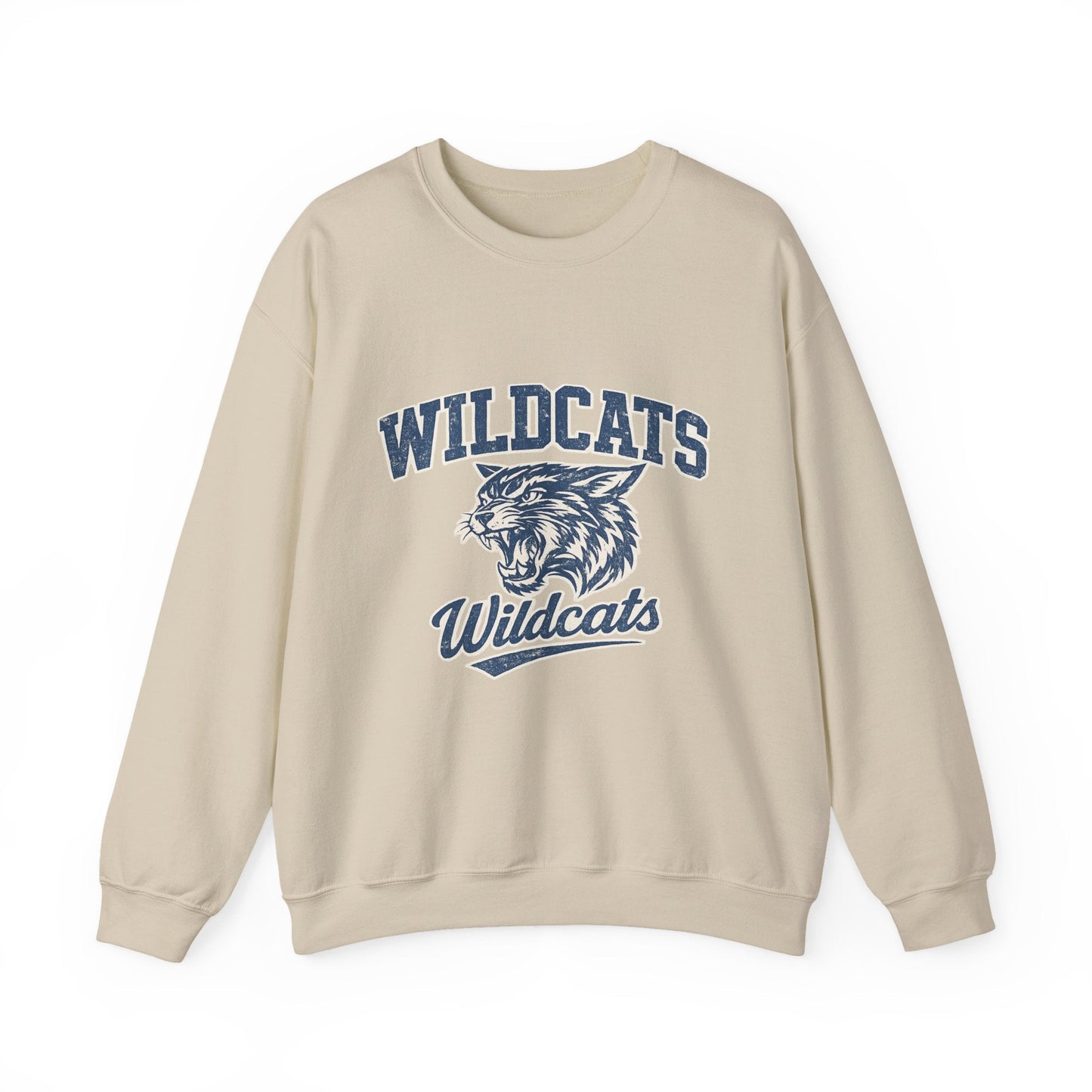 Wildcats College Sweatshirt – Retro Varsity Graphic Crewneck - JennyCool