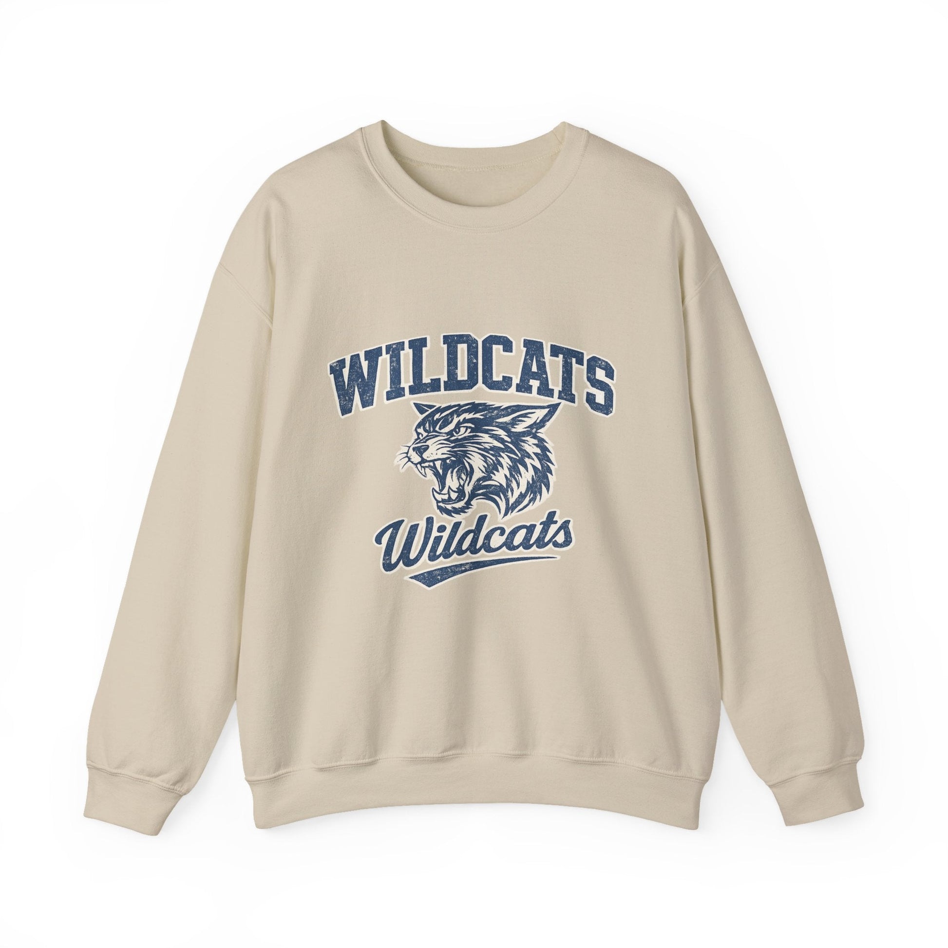 Wildcats College Sweatshirt – Retro Varsity Graphic Crewneck - JennyCool