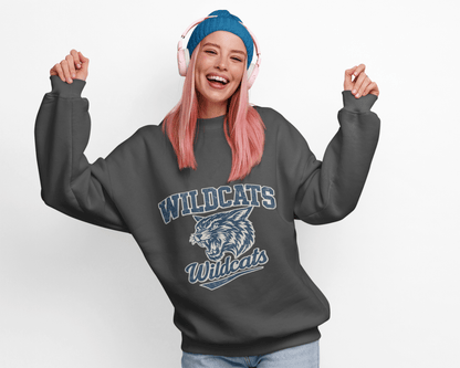 Wildcats College Sweatshirt – Retro Varsity Graphic Crewneck - JennyCool
