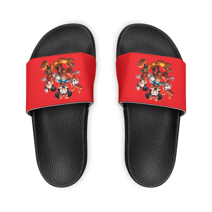 Women's PU Slide Sandals with Disney Characters - JennyCool
