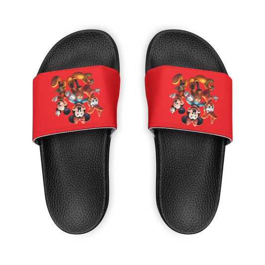 Women's PU Slide Sandals with Disney Characters - JennyCool