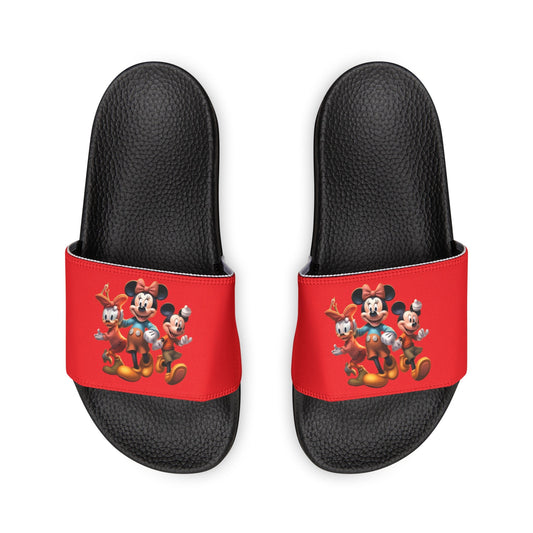 Women's PU Slide Sandals with Disney Characters - JennyCool