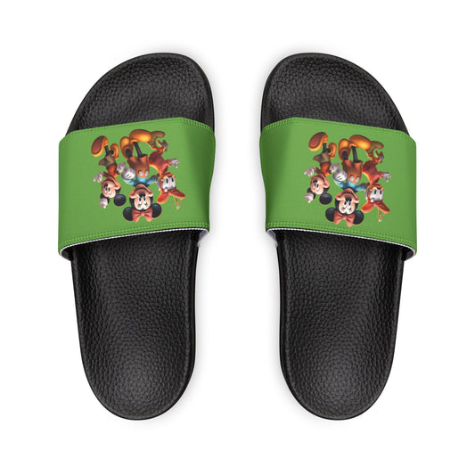 Women's PU Slide Sandals with Disney Characters - JennyCool