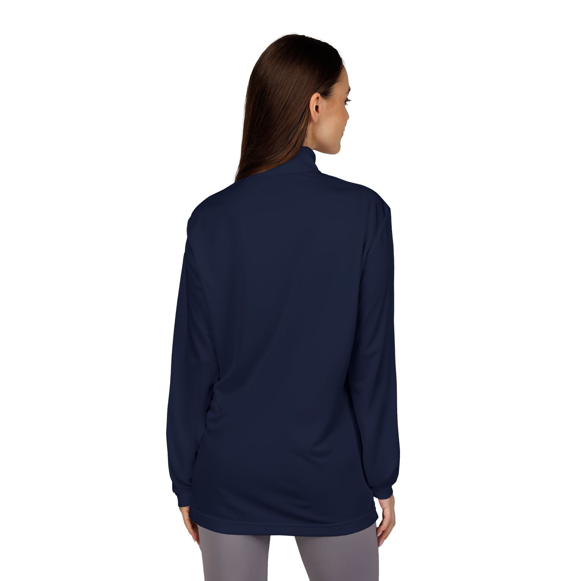 Women’s White JC Embroidered Quarter - Zip – Lightweight Athletic Pullover | Jenny Cool x adidas - JennyCool