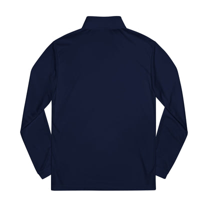 Women’s White JC Embroidered Quarter - Zip – Lightweight Athletic Pullover | Jenny Cool x adidas - JennyCool