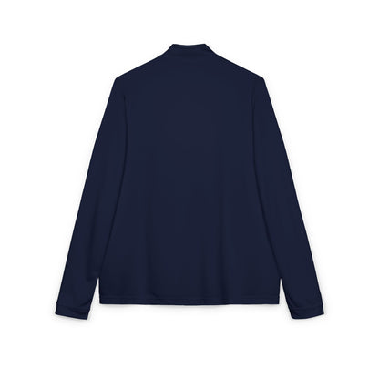 Women’s White JC Embroidered Quarter - Zip – Lightweight Athletic Pullover | Jenny Cool x adidas - JennyCool