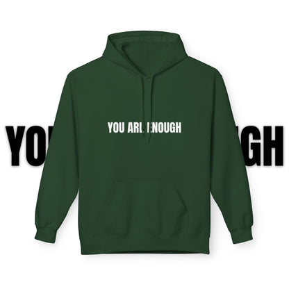 You Are Enough Hoodie – Inspirational Front & Back Quote Unisex Hoodie - JennyCool
