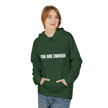 You Are Enough Hoodie – Inspirational Front & Back Quote Unisex Hoodie - JennyCool