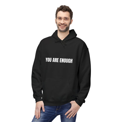 You Are Enough Hoodie – Inspirational Front & Back Quote Unisex Hoodie - JennyCool