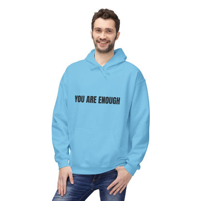 You Are Enough Hoodie – Inspirational Front & Back Quote Unisex Hoodie - JennyCool
