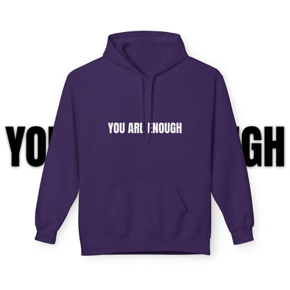 You Are Enough Hoodie – Inspirational Front & Back Quote Unisex Hoodie - JennyCool