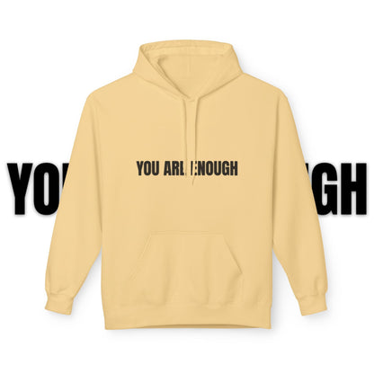 You Are Enough Hoodie – Inspirational Front & Back Quote Unisex Hoodie - JennyCool