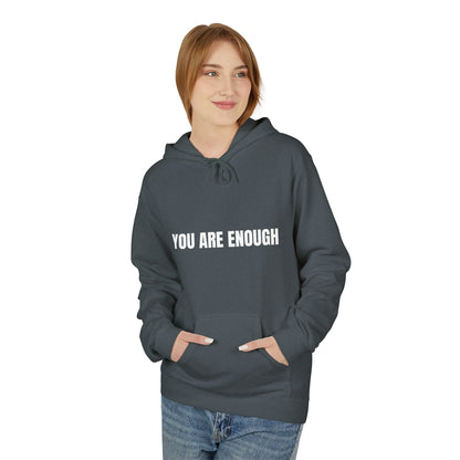 You Are Enough Hoodie – Inspirational Front & Back Quote Unisex Hoodie - JennyCool