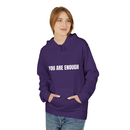 You Are Enough Hoodie – Inspirational Front & Back Quote Unisex Hoodie - JennyCool