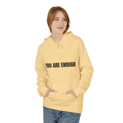 You Are Enough Hoodie – Inspirational Front & Back Quote Unisex Hoodie - JennyCool