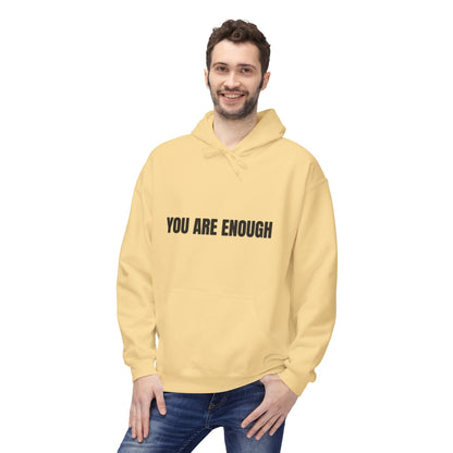 You Are Enough Hoodie – Inspirational Front & Back Quote Unisex Hoodie - JennyCool