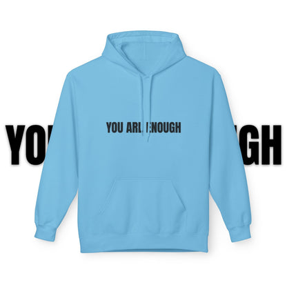 You Are Enough Hoodie – Inspirational Front & Back Quote Unisex Hoodie - JennyCool