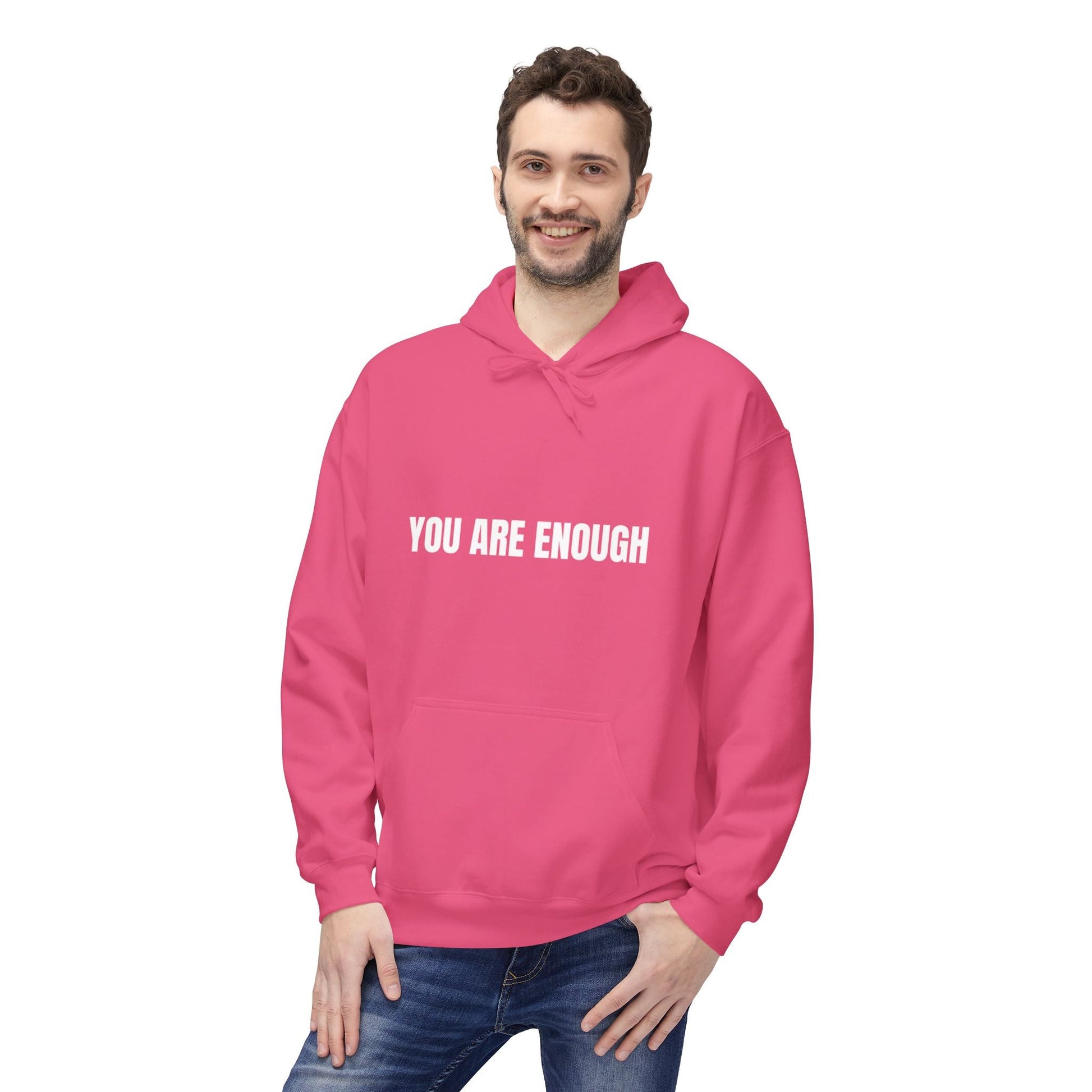You Are Enough Hoodie – Inspirational Front & Back Quote Unisex Hoodie - JennyCool